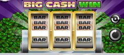 Big cash win slot game reels