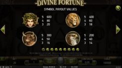 Divine Fortune Slot Game Symbols