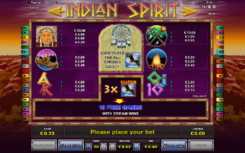 Indian Spirit Symbols Wins
