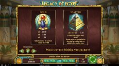 Legacy of Egypt Slot Wild Scatter