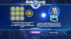 Reactoonz 2 Slot Game Start Screen