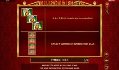 Billyonaire Bonus Buy Free Spins Symbols
