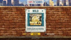 Cops N Robbers Game Slot First Screen