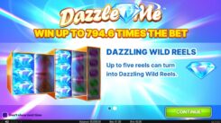 Dazzle ME Slot Game First Screen
