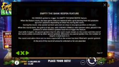 Empty the Bank slot game features