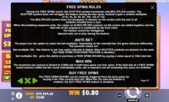 Extra Juicy Megaways Free Spins Rules