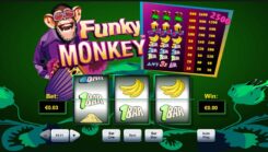 Funky monkey Slot Game First Screen