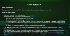 Funky monkey Slot Rules