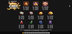 Gold Cash big Spin slot game Symbols
