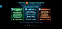 Jurassic World Free Spins