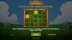 Leprechaun Goes Wild Slot Game First Screen