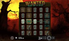 Wanted Dead or a Wild Slot Game Review Start Screen