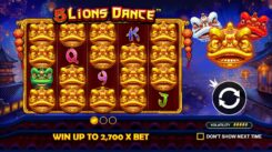 5 Lions Dance Slot Game First Screen