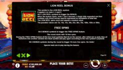 5 Lions Dance slot free spins rules