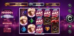 Agent Jane Blonde Max volume slot game reels