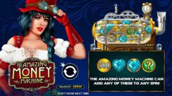 Amazing Money Machine slot game First scree