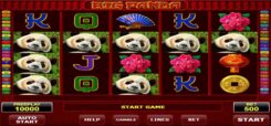Big Panda slot game reels