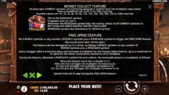 Cowboys Gold Slot Game Bonus Feature Rules