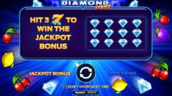 Diamond Strike slot game first screen