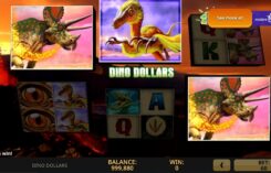 Dino Dollars slot game Win