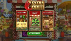Extra Chilli slot game first screen