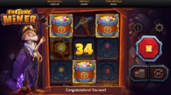 Fortune Miner Slot Game Win