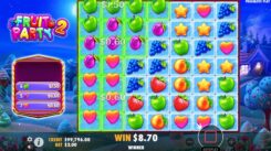 Fruit Party 2 Slot free spins win