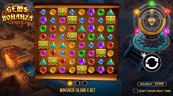 Gems bonanza slot game first screen