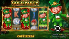 Gold Party Slot Game First Scren