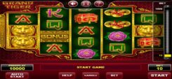 Grand Tiger Slot Game First Screen