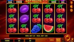 Hot Fruits 20 Cash Spins Slot Reels