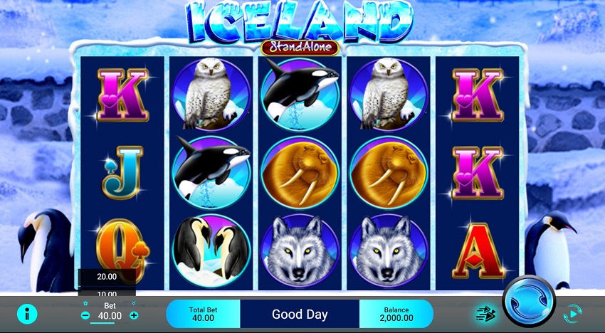 Iceland SA slot game reels