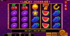 Lucky Joker 40 slot game