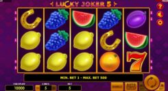Lucky Joker 5 Slot Game Reels