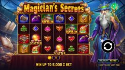 Magicians Secret slot first screen