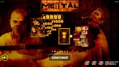 Mental Slot Game First Screen
