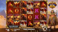 Might of Ra slot game Reels