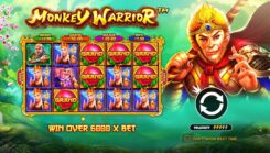 Monkey Warrior Slot Game First Screen