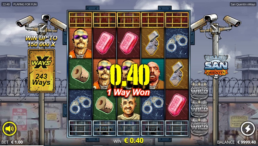 San Quentin slot game win