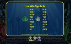 Orbs of Atlantis Slot Game Low Win Symbols