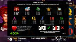 Queenie Slot game symbols