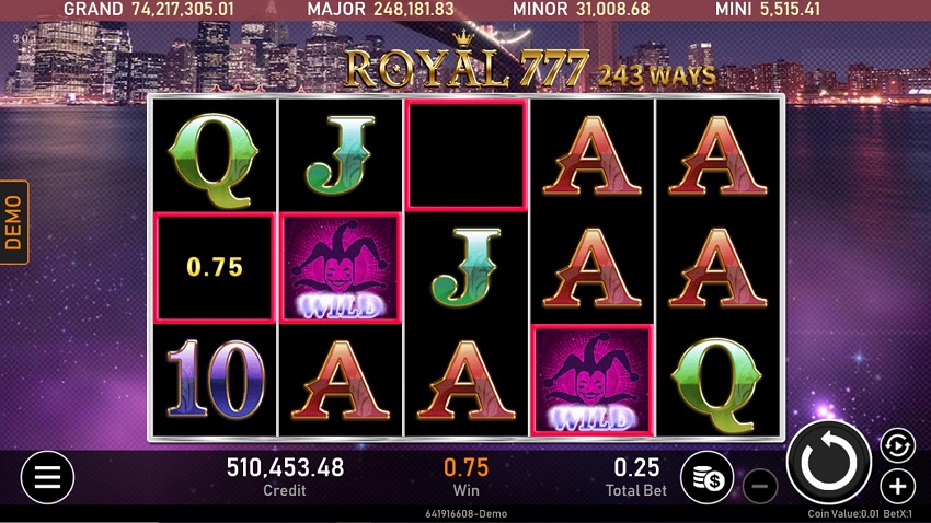 Royal 777 Slot Game Won Win