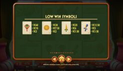 Scopa slot game low win symbols