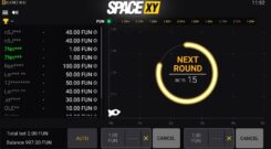 Space XY Crash Slot Game Win