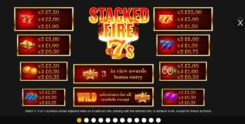 Stacked Fire 7s Slot Game Symbols