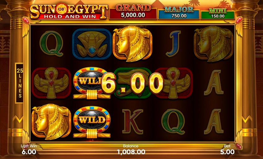 Sun of Egypt Slot game won