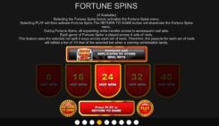 Super Fruits Wild Fortune Spins Feature