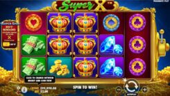 Super X slot game reels