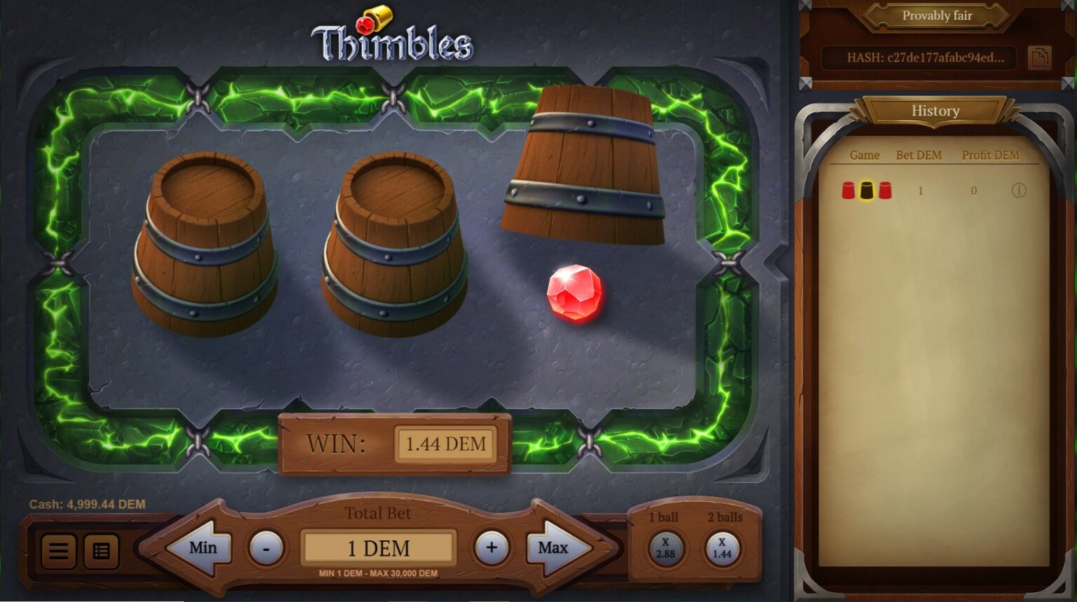 Thimbles Game Review 2024 🏆 RTP, Bonuses + Demo
