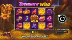 Treasure Wild slot game First screen